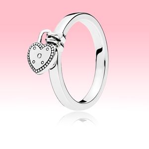 Кольца с подвеской в форме сердца для женщин и девочек Свадебные украшения для Pandora 925 пробы Серебряный подарок на День Святого Валентина Кольцо с оригинальной коробкой