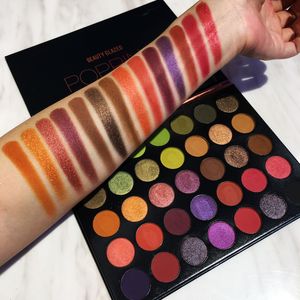 Newest Beauty Glazed 35 Colors Eyeshadow popping palette Nude matte shimmer eye shadow hills palette Brand Cosmetics free shipping