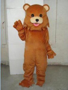 2019 Fábrica nova PEDO quente vestido personagens traje presente mascote do urso Halloween Costume sexo
