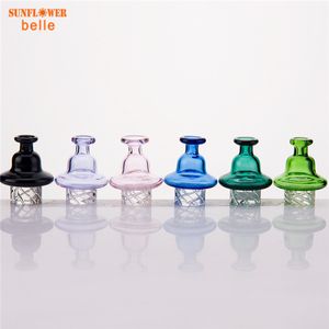 Cyclone Riptide Glass Carb Cap Fit 2 мм Quartz Banger Nail of 25 мм Чаша для стеклянного бонга Курительная масляная восковая установка 946