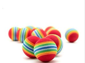 Diameter pet toy 35mm interesting Pet Toy dog and cat Toys Super cute Rainbow Ball Cartoon plush toy