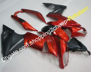 Fairings للدراجات النارية ل Kawasaki Cowlings ER-6F 650 2009 2010 2011 650R Red Black Sportbike Fairing Kit