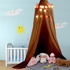 Wholesale baby bed net for sale - Group buy Baby Canopy Round Mosquito Net Boys Girls Princess Bed Canopy Cotton Bed Valance Pest control Reject Net Kids Room Decoration