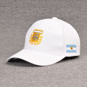Ball Caps Dünya Kupası Futbol Kapağı Arjantin Kapakları Beyzbol Kapağı Erkeklerin Nefes Alabilen Şapka Bayanlar Moda Net İnce Pamuk Hızlı Kurucu Güneş T200409