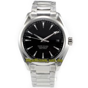 TZ Best version Aqua Terra m Series Black Dial Mechanical Automatic Mens Watch L Steel Band Sport Watches
