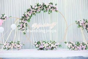 新しいスタイルのプロの結婚式の舞台の花の背景の装飾セット高品質Bast01160