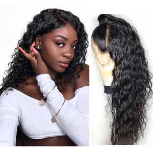 Virgin Pre Plucked Water Wet Wigs and Wavy Wave By Lace Frontal Human Hair Brazilian Density Unprocessed Lace Wig
