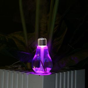 400ml USB Ultraljuds luftfuktare Färgrik Nattljus Essentiell Olja Arom Diffuser Lampa Bulb Form med inre landskap RRA2825