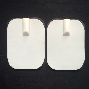 TENS/EMS Self Adhesive Electrode Pad 4.5*6cm(1.8*2.4inch) With Hole (2mm)Silicon Rubber Electrodes Pads