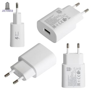 Per Samsung Galaxy S9 S8 Plus Nota 8 Adattabile Adattatore Fast Charger Adattatore di viaggio EU 9V 1.67A 5V 2A Caricatore rapido Fast caricatore di alta qualità 100pcs