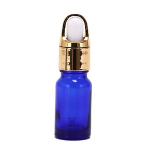 768 pcs 10ml Perfume Essential Frascos de petróleo Âmbar azul claro verde vidro Dropper Bottle Grosso E LÍQUIDO Jars Frascos com a pipeta para cosméticos