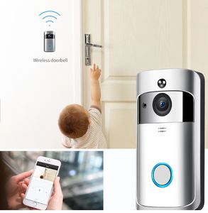 Home Video Wireless Doorbells 2 720P HD Wifi Real-Time Video Two Way Audio Night Vision PIR Motion Detection with bells APP Control