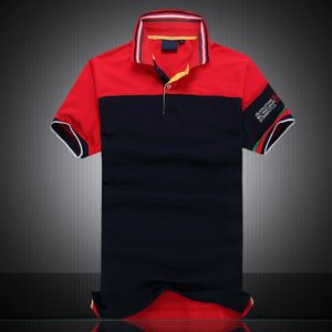 عالية الجودة PoloShirt الرجال قصيرة الأكمام الأعلى لعبة البولو قميص الرجل مصمم القمصان الملابس العلامة التجارية قصيرة الأكمام