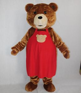 2019 Factory Outlets Costume della mascotte dell'orsacchiotto di peluche per adulti di colore marrone carino di spedizione gratuita in vendita