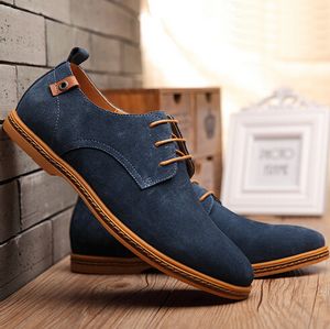 Deri Gerçek Resim Artı Boyutu Moda Ayakkabı Erkekler Hakiki Deri Erkek Rahat Ayakkabılar