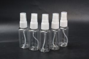 1500pcs/lot 30ml Travel Transparent Plastic Perfume Atomizer Spray Bottle Empty Cosmetic Containers With White Sprayer