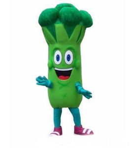 2019 Fabriksförsäljning Hot Halloween Broccoli Mascot Kostymtecknad Grönsaker Anime Tema Karaktär Jul Carnival Party Fancy Costumes Adu