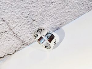 Fashion- Marca 925 Sterling Silver Crânio desenhista anéis para senhora design mulheres festa casamento jóias de luxo com para noiva com caixa.