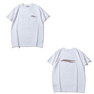 Designer Mens Solto Tripulação Pescoço Manga Curta Camiseta Mais Novo Casual Impressão Criativo Sólido Versátil Clássico Respirável T-Shirt 1Q0WB
