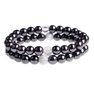 Pulsera de ágata Budismo tibetano Meditación Pulsera elástica para hombres Joyería de temperamento maduro