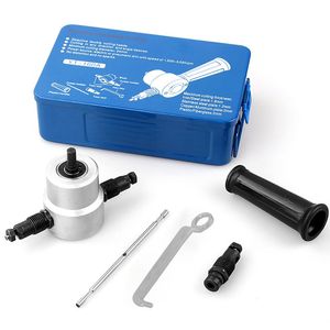 Freeshipping de corte de metal principal dobro Folha Nibbler viu o cortador Ferramenta Sets Anexo broca ferramentas de corte Acessórios