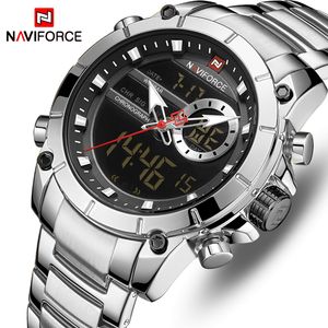 NaviForce Watch Men Brand Luxury Brand Fashion Watches Digital Mens Sports Quartz Orologio da polso Full Male Orologio Relogio Masculino