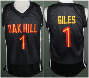 # 1 Harry Giles Oak Hill High School Retro Basquete Jersey Mens Costume Número Personalizado Nome Nome Jerseys