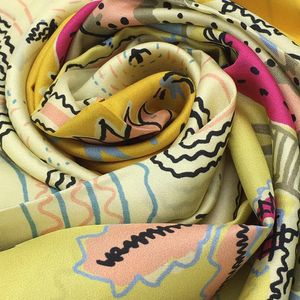 Wholesale- new style women's square scarves 100% silk good quality print animal pattern size 130cm - 130cm