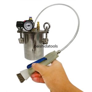 Glue Gun Semi-Automatic Hand Glue Brushing Machine bristle glue brush pneumatic brushing machine for shoes leather goods