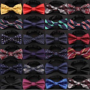 Muszka świąteczna moda męska czarny węzeł Bowtie business wedding mężczyźni formalny krawat na akcesoria