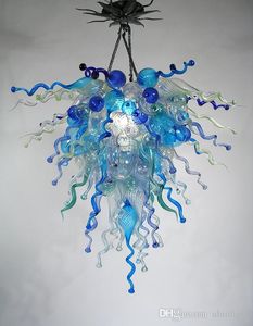 Popular Hand Blown Glass Chandelier Light Art Decor Murano Style Hanging LED Pendant Lamps Hotel Glass Lightings