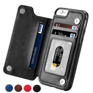 iPhone Cuoio Retro della cassa del raccoglitore per 11 Pro XS Max XR X 6 6s 7 8 Inoltre 5S Card Case supporti del telefono