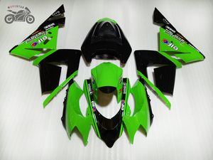 Custom Motorcycle Feeding Kits para Kawasaki Ninja ZX10R 2004 2005 Green Body Repair Feedings Set ZX-10R 04 05 ZX 10R 04-05