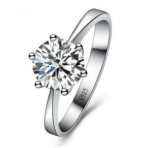 Pierścienie Biżuteria Cyrkonia Pierścień Dla Kobiet Mężczyźni 925 Sterling Silver Rings Akcesoria Romantyczny Panie Ślubne Pierścień