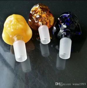 Ossa ossee multicolori Accessori per bong in vetro all'ingrosso, fumo per pipa ad acqua, spedizione gratuita