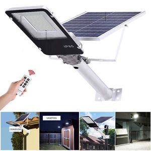 Ny 200W utomhus säkerhetsljus Vattentät IP65 Sol Power LED Flood Light Solar Garden Lighting för Parthway Swimming Pool Basket Court