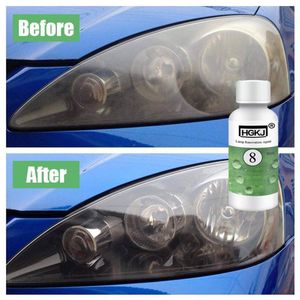 50ML Car Headlight Restoration Kit Headlamp Repair Cleaner Hydrophobic Glass Coating Auto Polish Cleaning Coat Plating Tool HGKJ-8