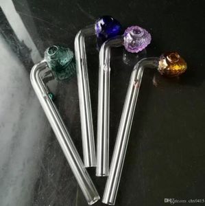 The color of strawberry pot head Wholesale Glass Hookah, Glass Water Pipe Fittings,