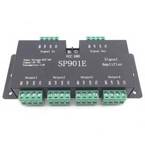 DC5-24V SP901E LED-Signalverstärker-Controller SPI-Ausgangssignal 4 Steuergruppe für WS2811 SK6812 APA102 DMX512-Streifenmodul