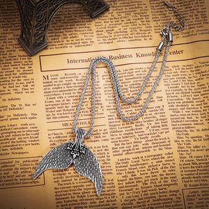 Мода-н-подвесной ожерелье антикварного серерого цветового воротника для женщин бохо ювелирные украшения русалка хвоста хвоста ожерелья