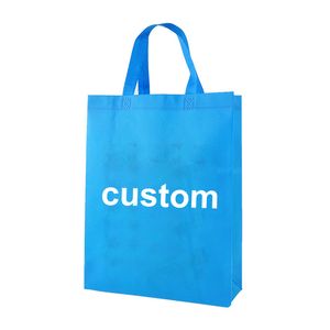 ワイヤレス店の再利用可能なプロモーションショッピングバッグの卸売カスタムの非編まれた買い物袋はあなたのロゴを印刷することができます