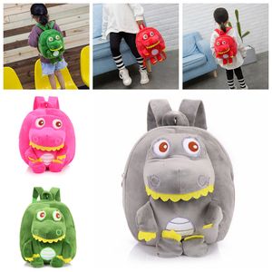 5 Farben Baby Niedlich Dinosaurier Plüsch Rucksack Taschen Kinder Kindergarten Schultaschen Kinder Cartoon Gefüllte Puppe Dinosaurier Rucksack DH1268