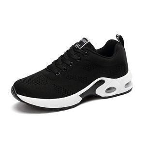New Arrival Runner Shoes Women Sports Trainer Top Quality Air Cushion Sneakers Black Lace-up Mesh Sock Shoe Big Size With Box