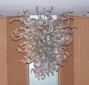 Nowoczesne lampy Projektowanie dmuchane żyrandole Home Lobby Lighting Luksusowa sztuka dekoracja Szklana pandent Lampa z żarówkami LED