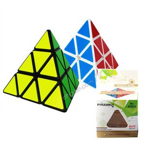 Piramida Kształt Magiczny Cube Ultra-Gładka Prędkość Magico Cubo Twist Puzzle DIY Zabawka Edukacyjna Dla Dzieci Dzieci 60 sztuk