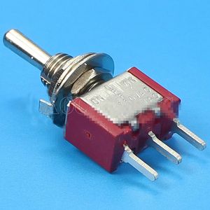 Freeshipping 100PCS MTS-103R-A2 6MM PCB Terminals ON-OFF-ON SPDT 3 Position 3A 250VAC Mini Toggle Switch