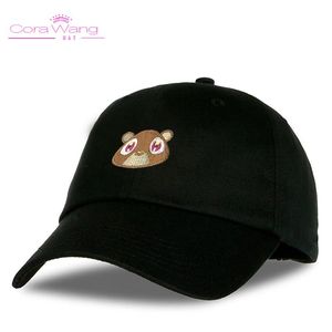 Wholesale fitted hats for babies for sale - Group buy Cora Wang Snapback men s hats Baby Bear Embroidery Baseball Caps fitted cap Solid Color Pink Black women hat