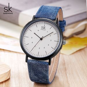 Casual Watches Girls Denim Canvas Belt Women Brance RelOJ Nowa kreatywna żeńska kwarcowa zegarek