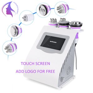 Touch Screen 5 in 1 Ultrasuoni Cavitationc Vuoto RF Radiofrequenza LED Pelle leggera Sollevamento Cellulite Macchina dimagrante