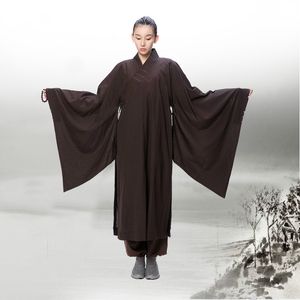 meditazione zen shaolin hanfu abbigliamento tradizionale cinese per costume monaco abbigliamento buddista veste monaco taoismo abiti tibetani